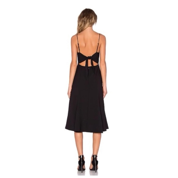 Revolve NBD Tie Me Down Black Midi Dress - Picture 13 of 15